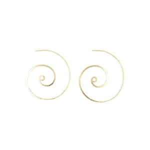 Hammered Signature Swirl Earrings