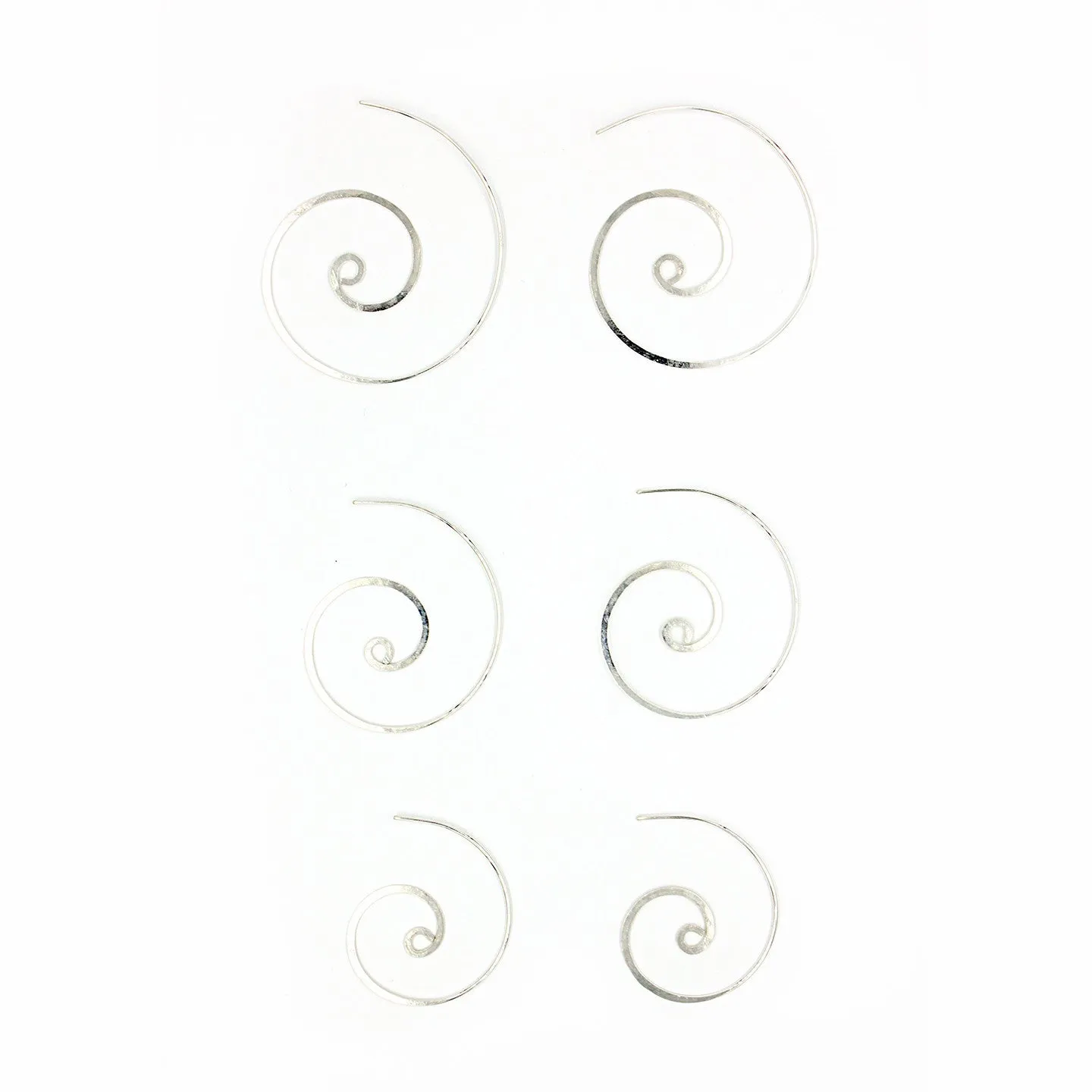 Hammered Signature Swirl Earrings