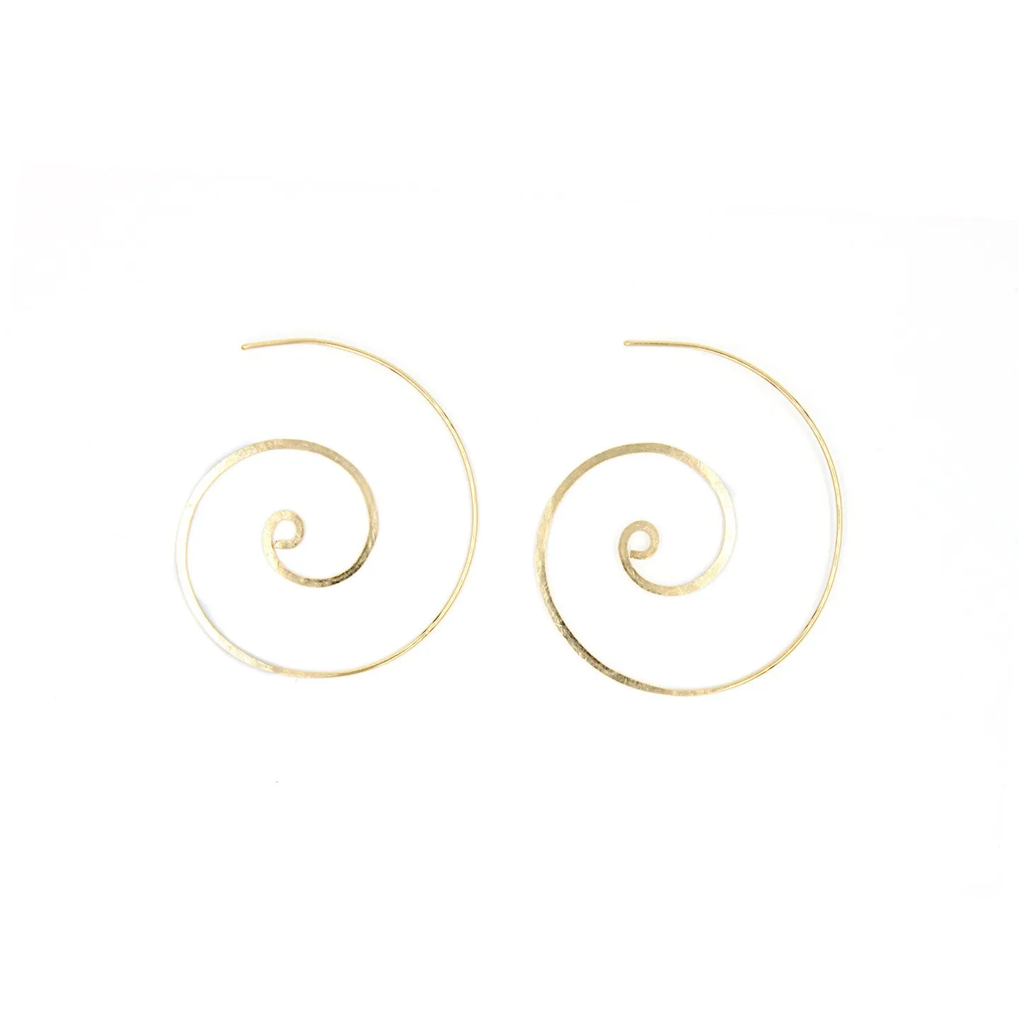 Hammered Signature Swirl Earrings