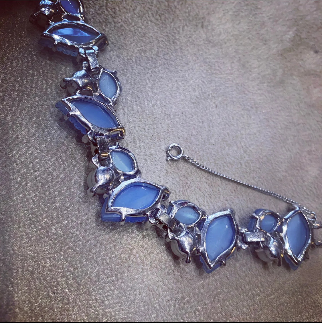 Icy blue vintage bracelet by Jomaz