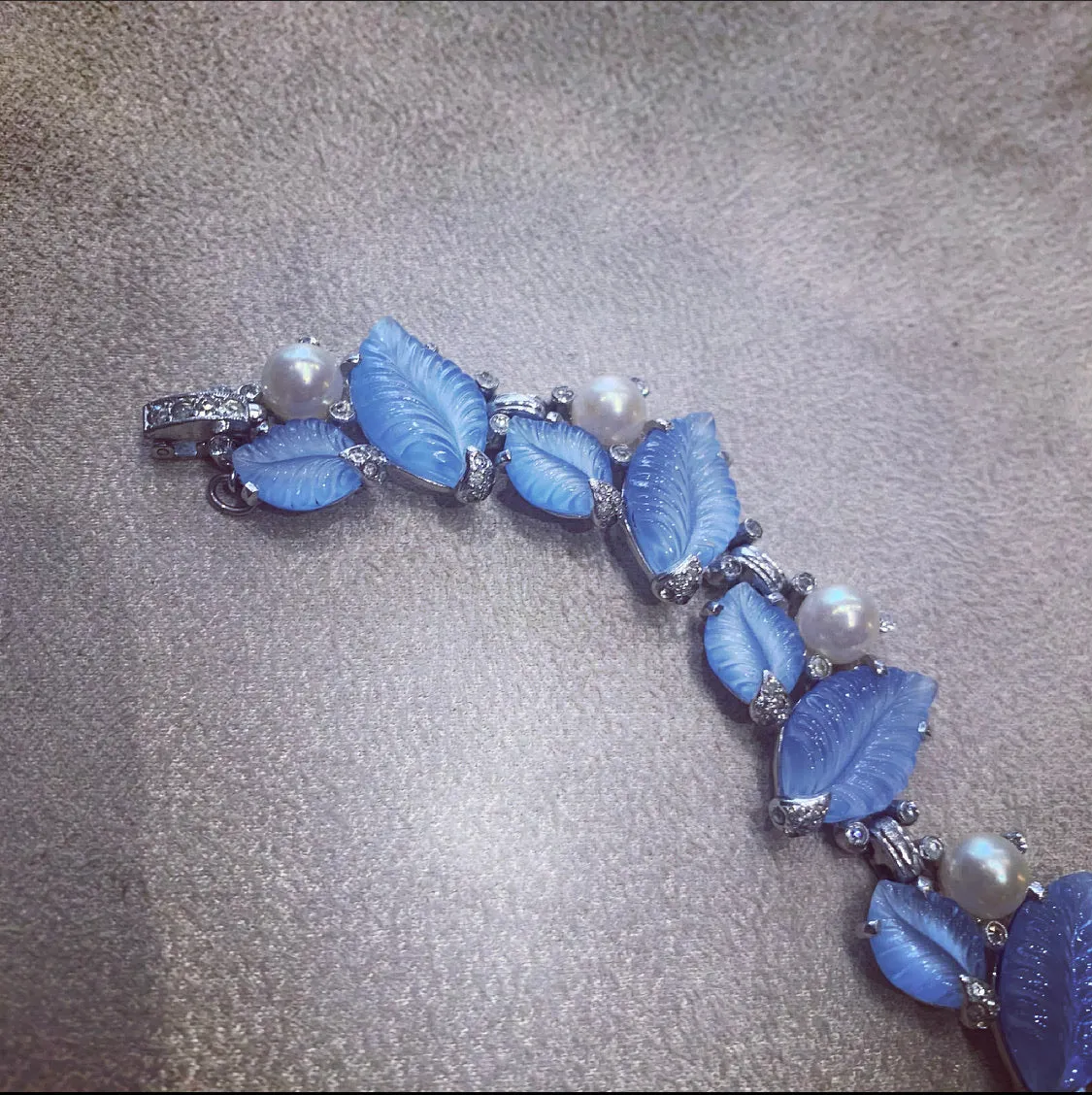 Icy blue vintage bracelet by Jomaz