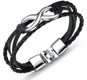 Infinity Leather Bracelet