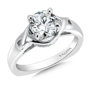 Infinity Solitaire Diamond Engagement Ring