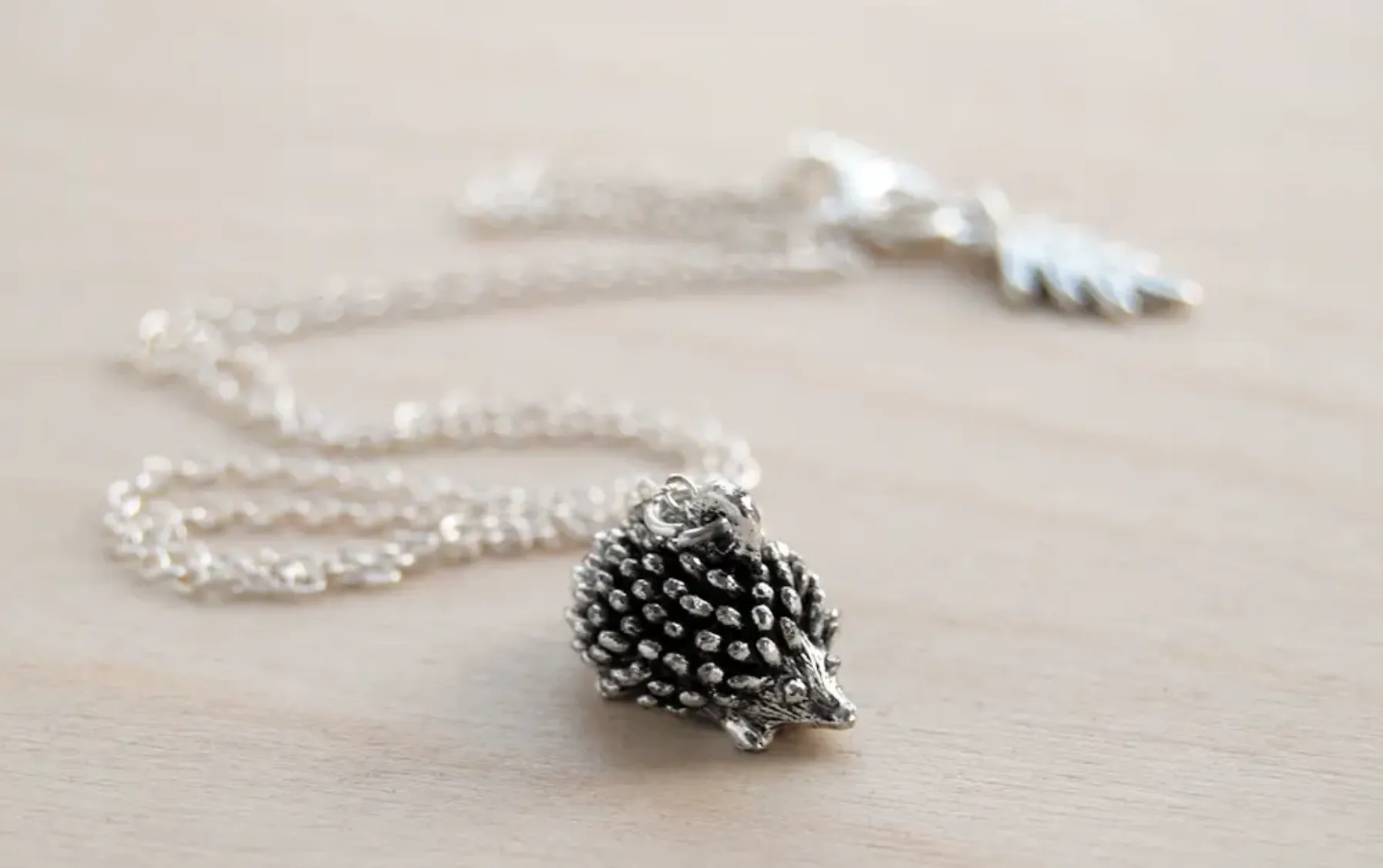 #J969 Hedgehog Necklace