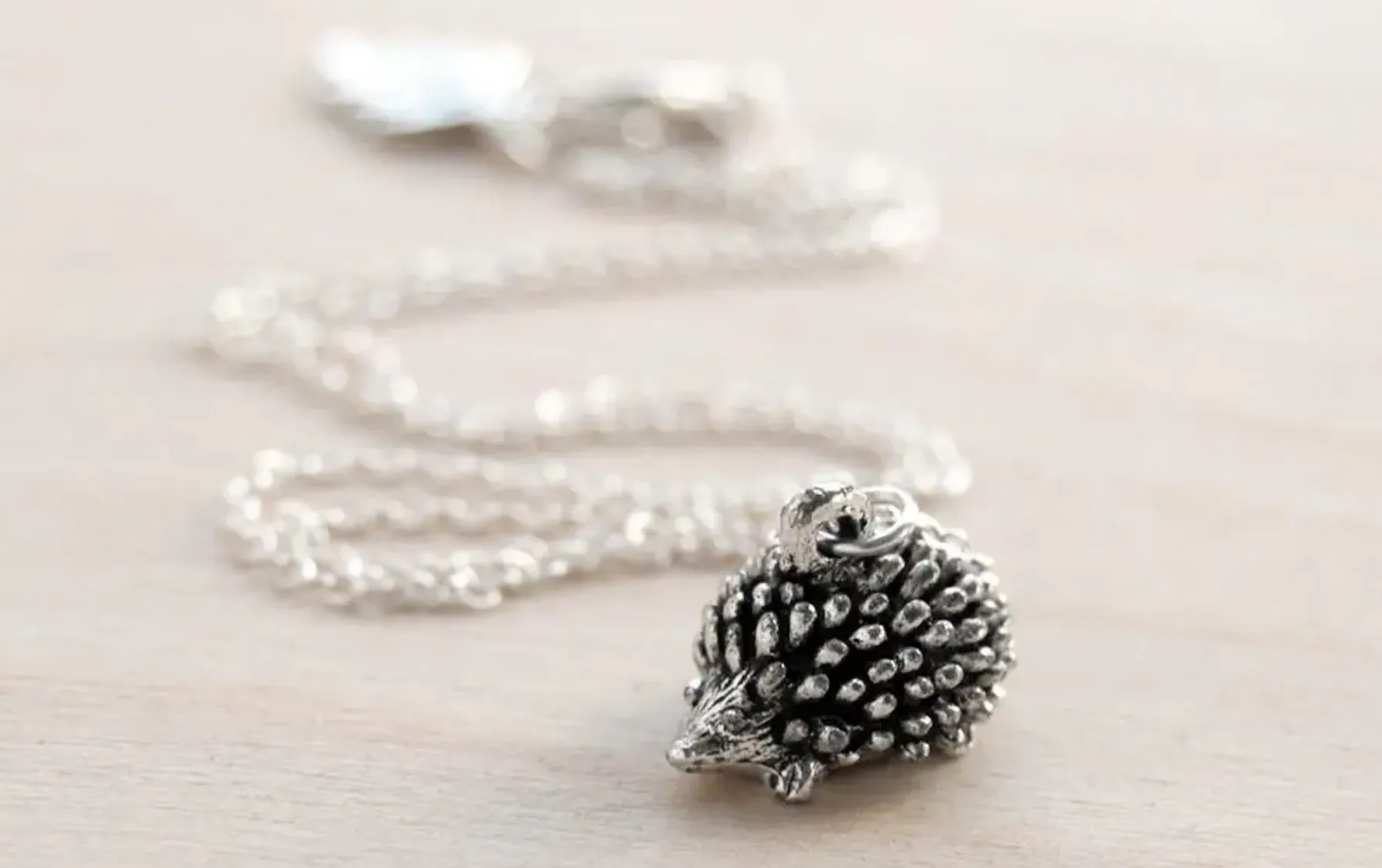 #J969 Hedgehog Necklace