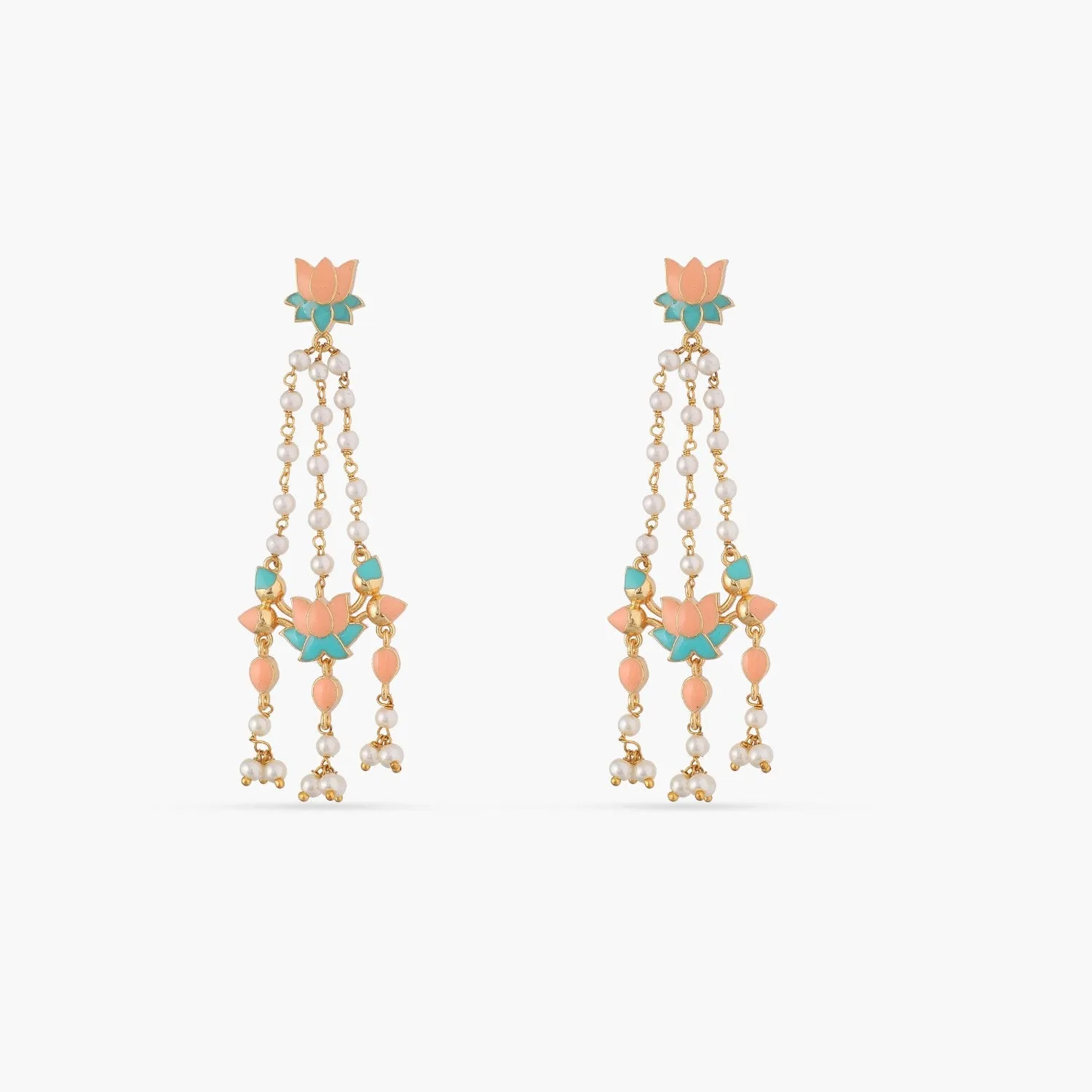 Jalaja Double Motif Long Earring