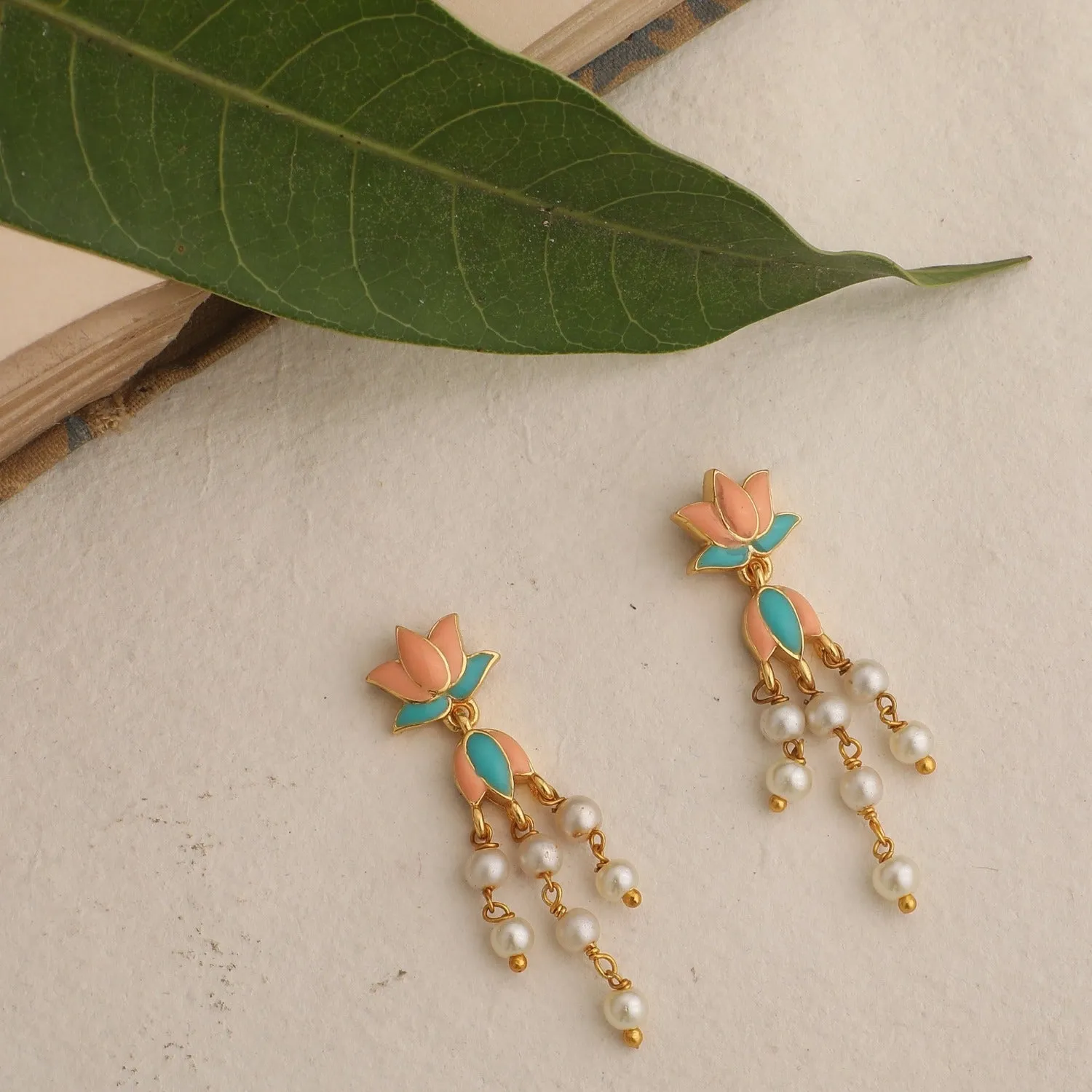 Jalaja Small Motif Drop Earring