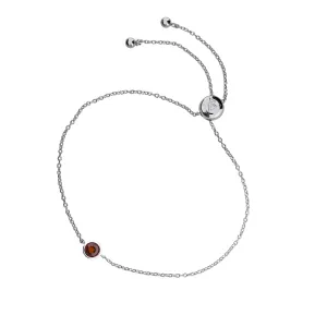 January Birthstone Bracelet - Garnet