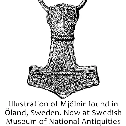 Larger Öland Mjolnir - Sterling Silver