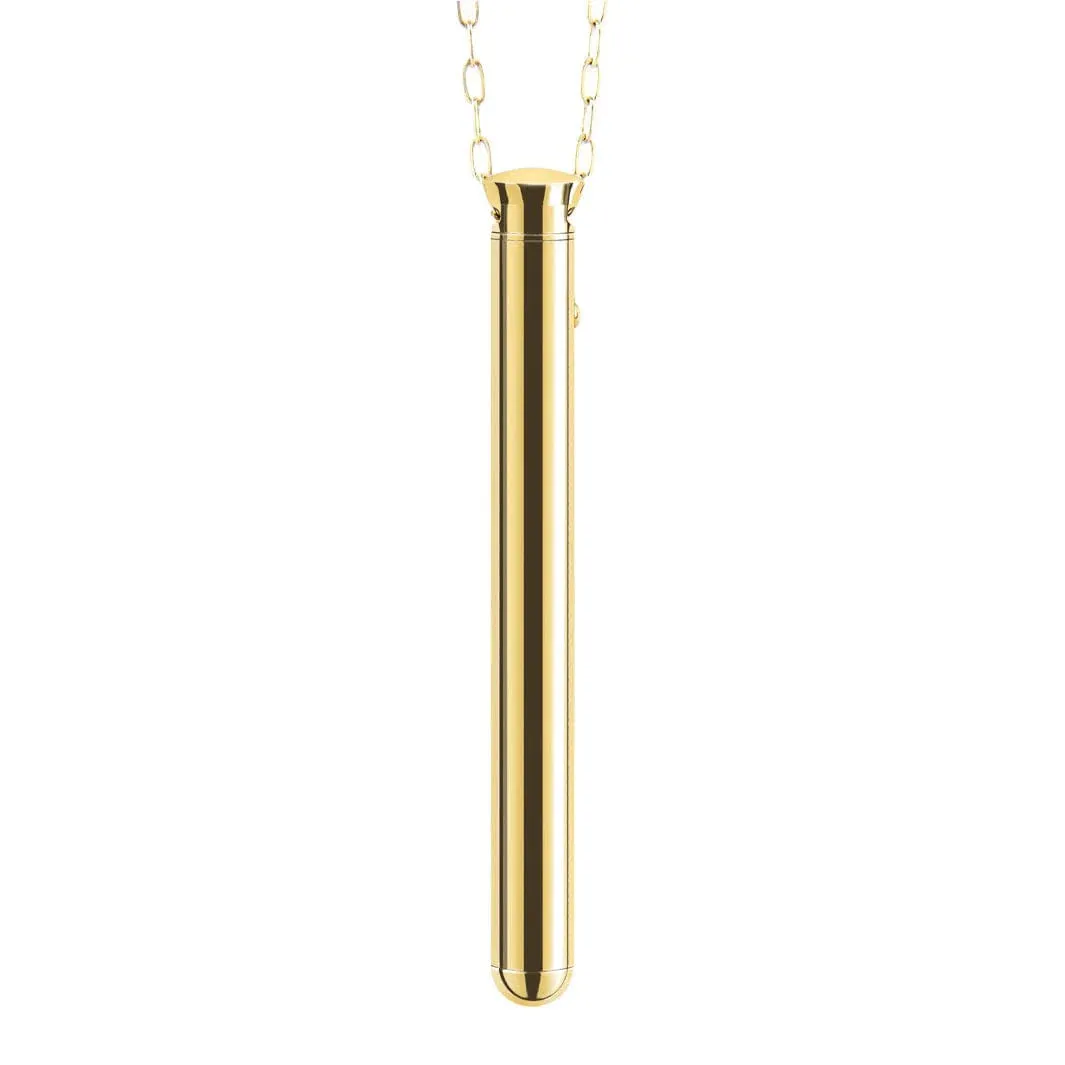 LE WAND Chrome Vibrating Necklace - Gold