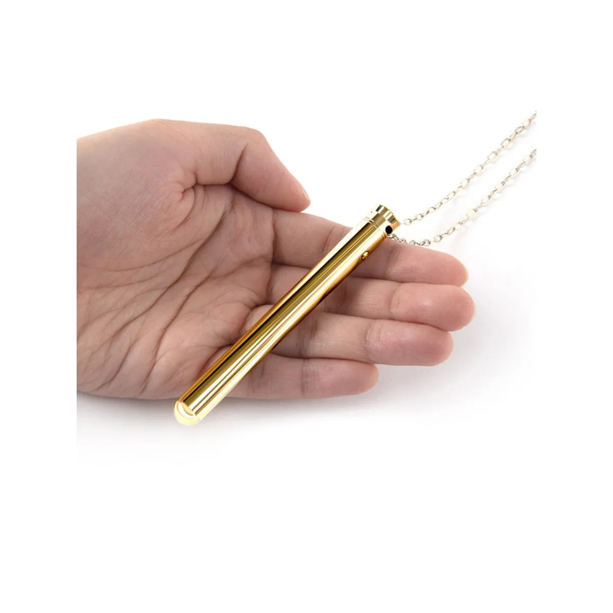 LE WAND Chrome Vibrating Necklace - Gold