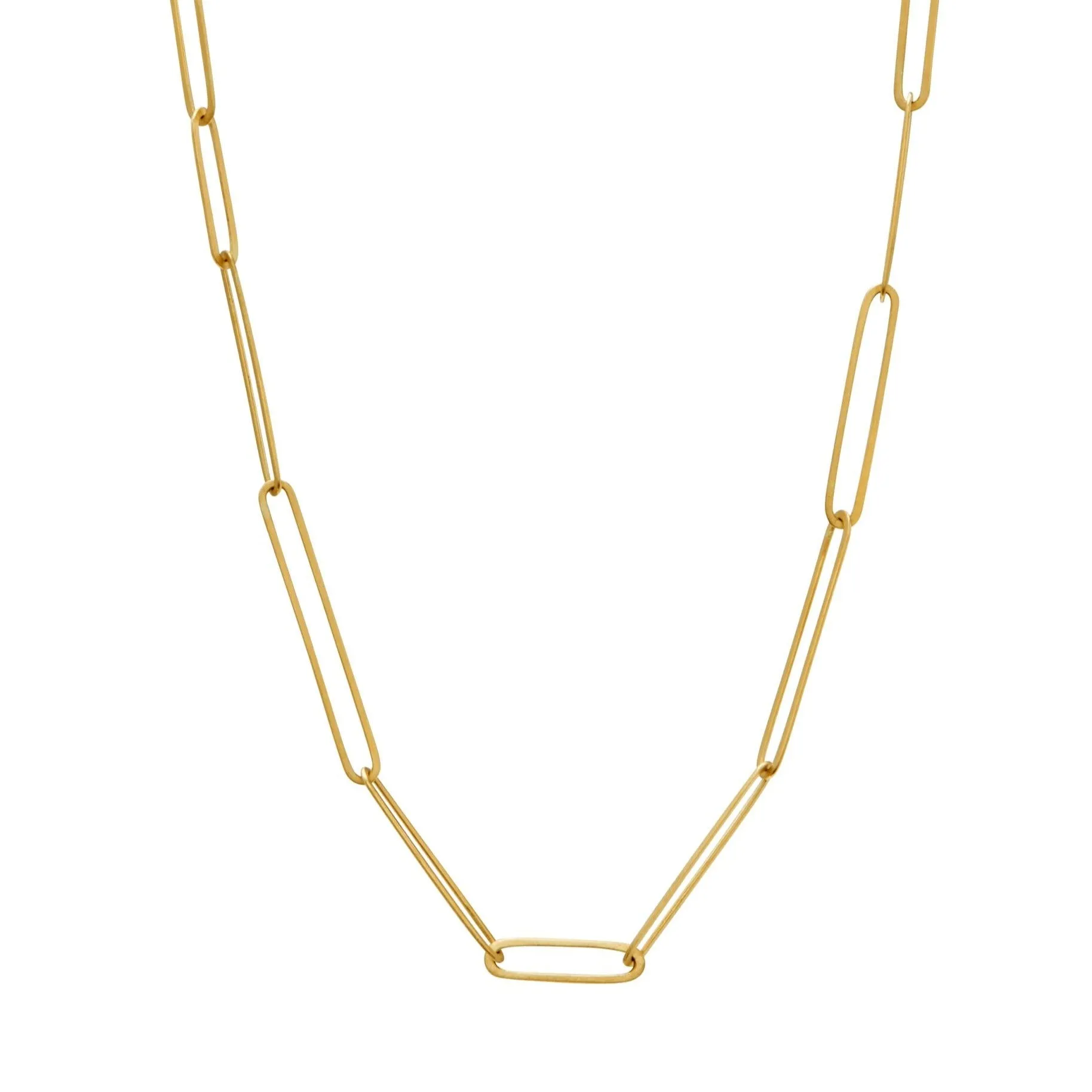 <!--NK1012-->ovalong chain necklace