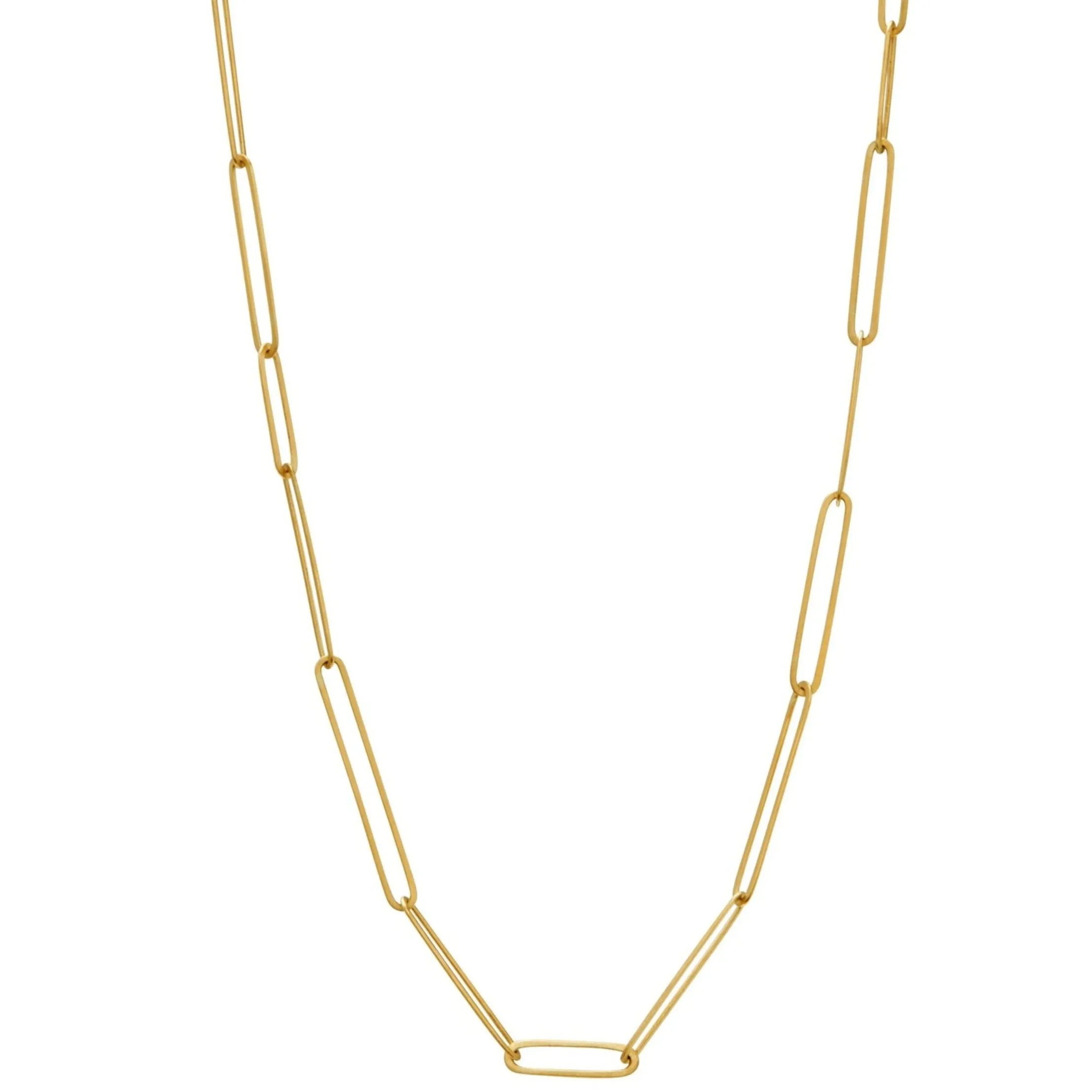 <!--NK1012-->ovalong chain necklace