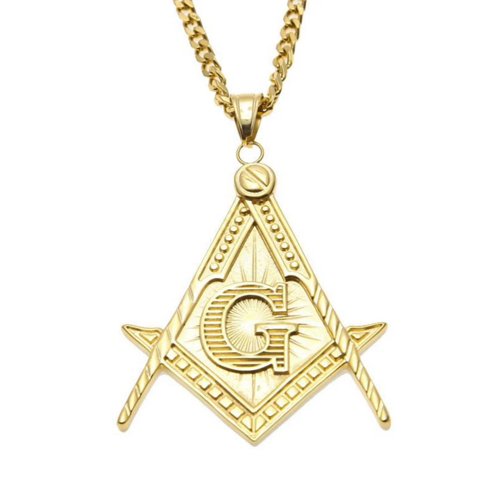 Master Mason Blue Lodge Necklace - Various Titanium Steel Colors