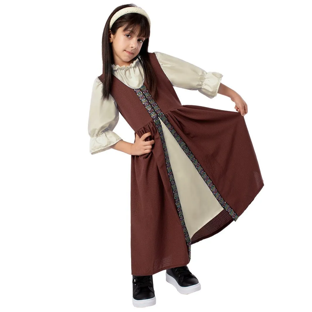 Medieval Palace Dress Vintage Kids Party Halloween Cosplay Costumes