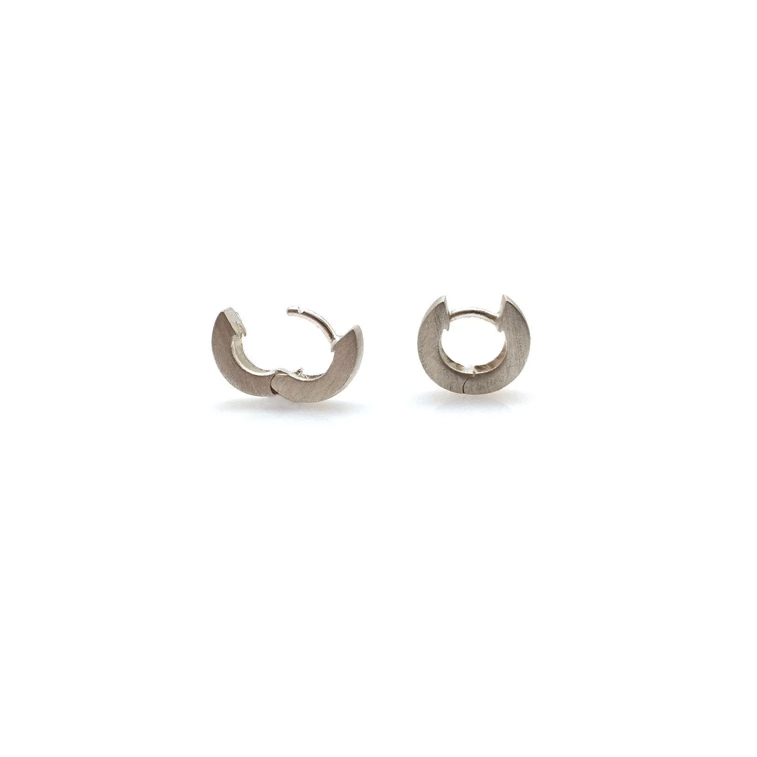 Mini Silver Huggie Hoops