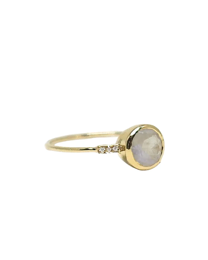 Moonstone Sun Ring