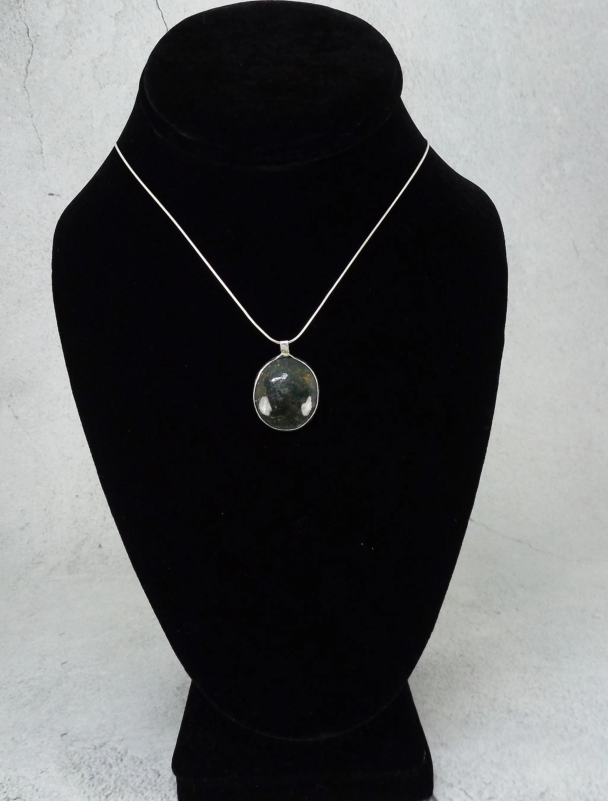 Moss Agate in Sterling Silver