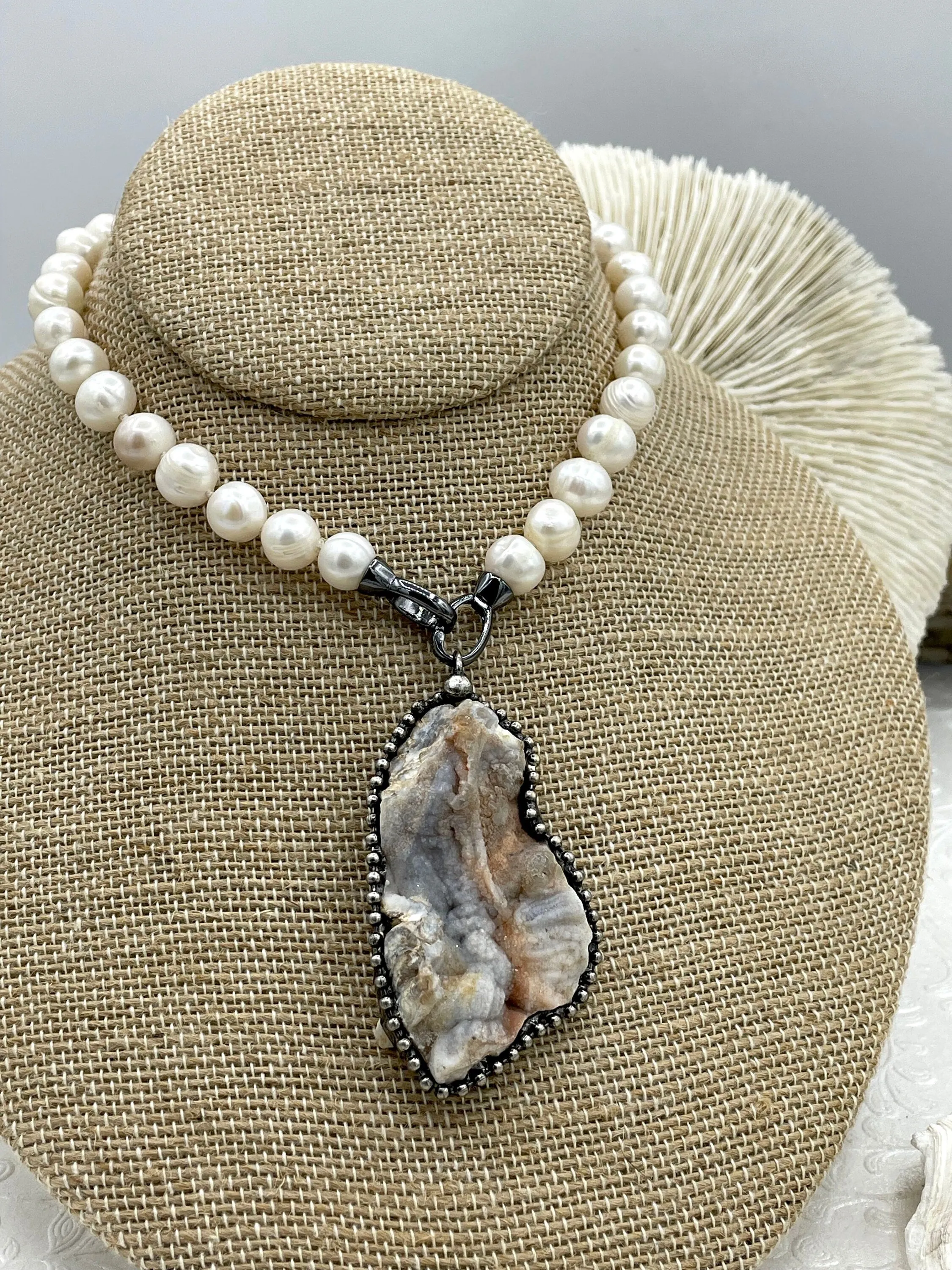 Natural Agate Mixed Shape Pendants with Textured Burnished Silver Soldered Bezel. Variety of sizes and stones, all unique. Fast Ship