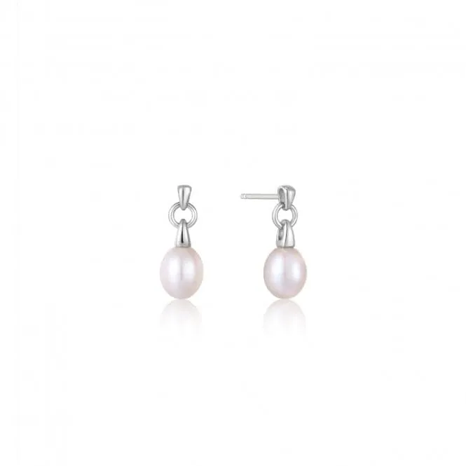 Pearl Drop Stud Earrings E043-02H