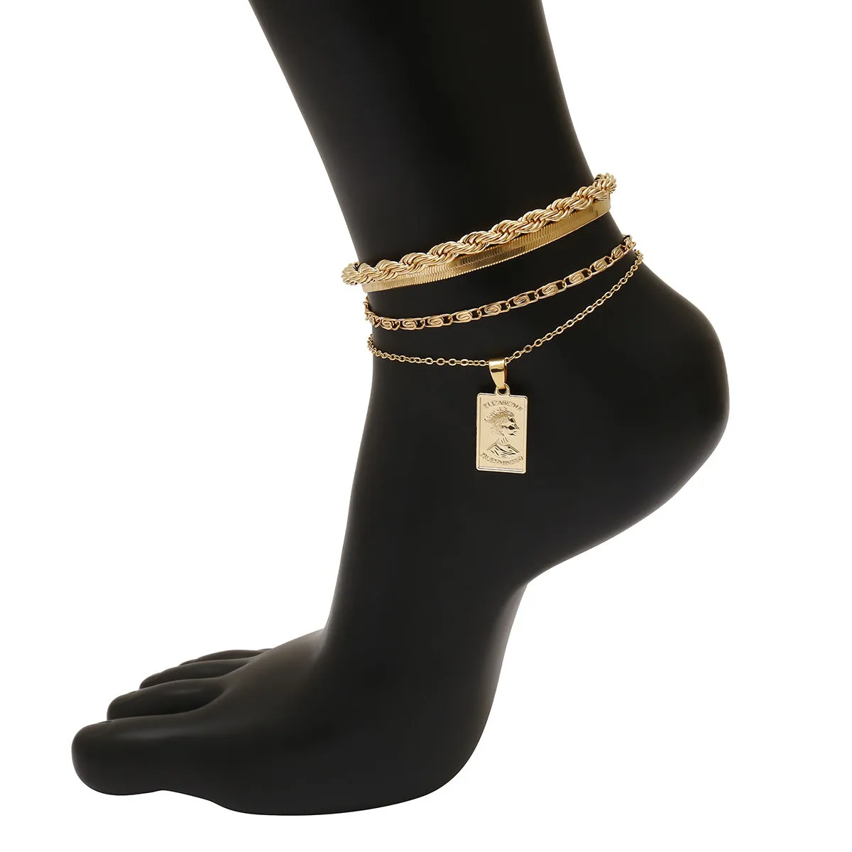 Punk Style Temperament Snake Bone Chain Anklet