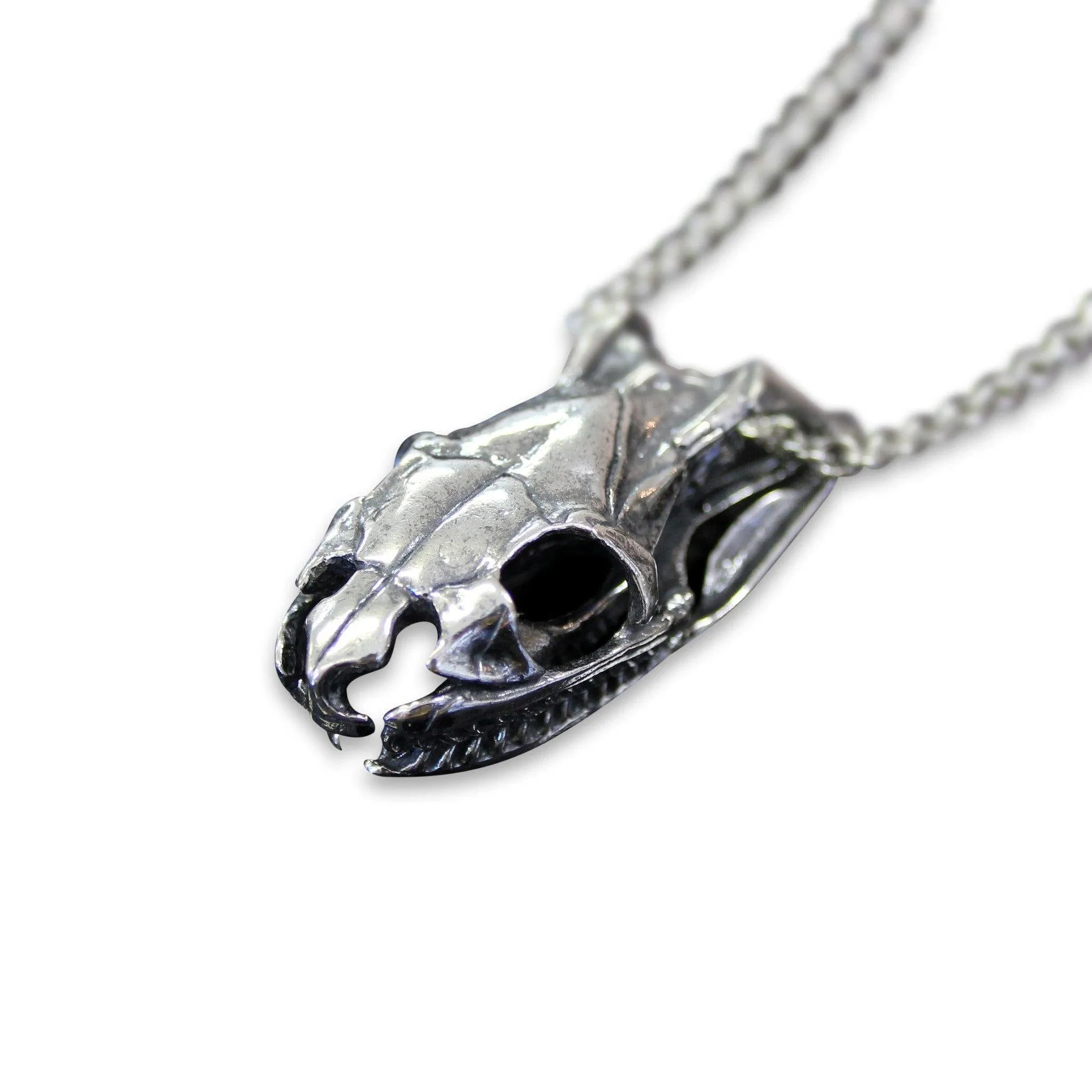 Python Skull Pendant Necklace