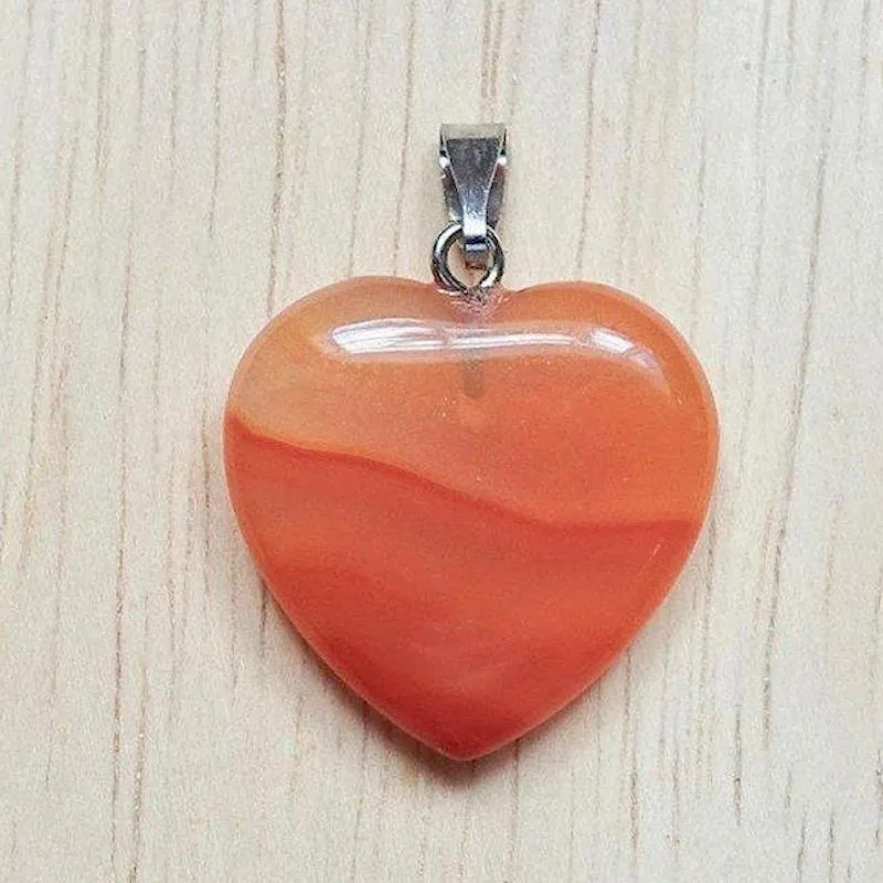 Red Agate Pendant Necklace