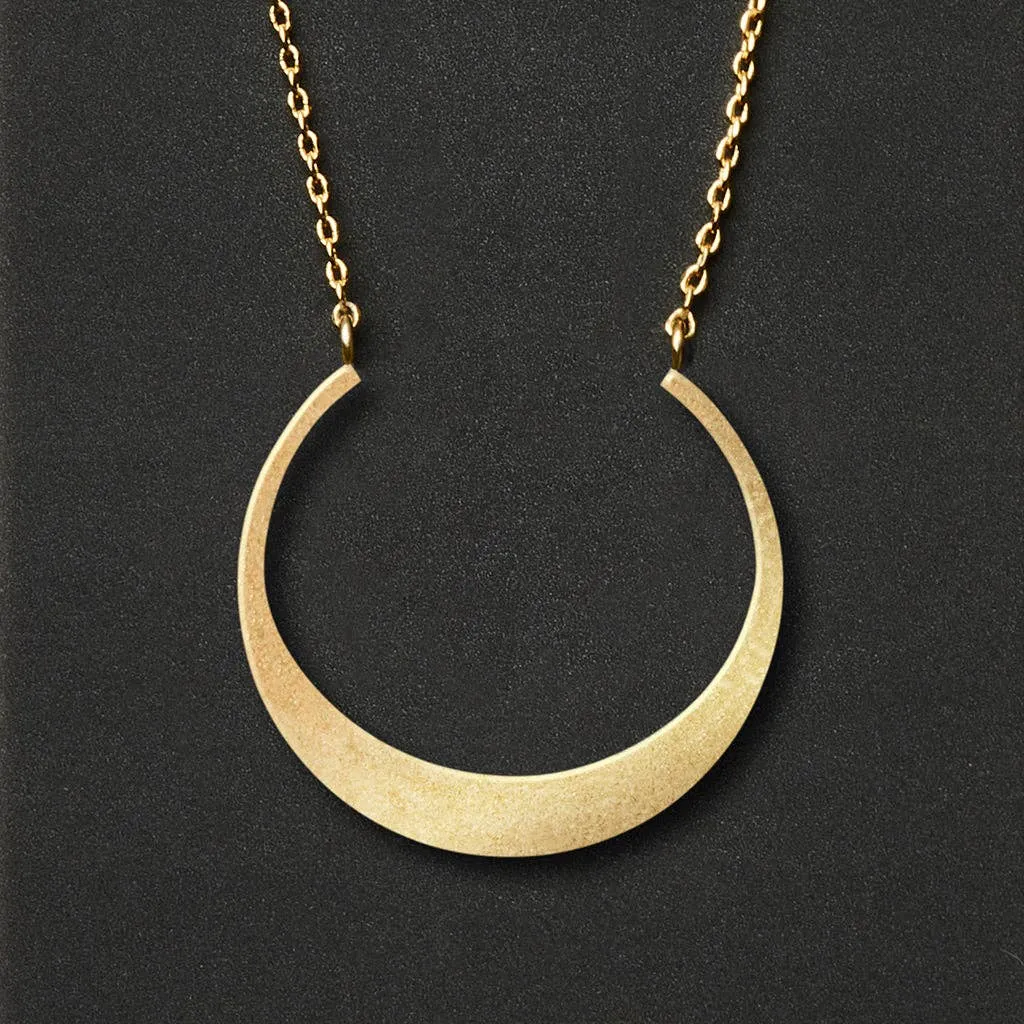 Refined Necklace Collection - Crescent / Gold