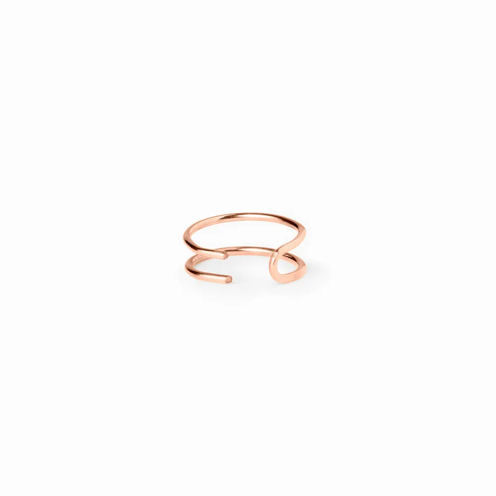 Rose Gold Minimal Ear Cuff