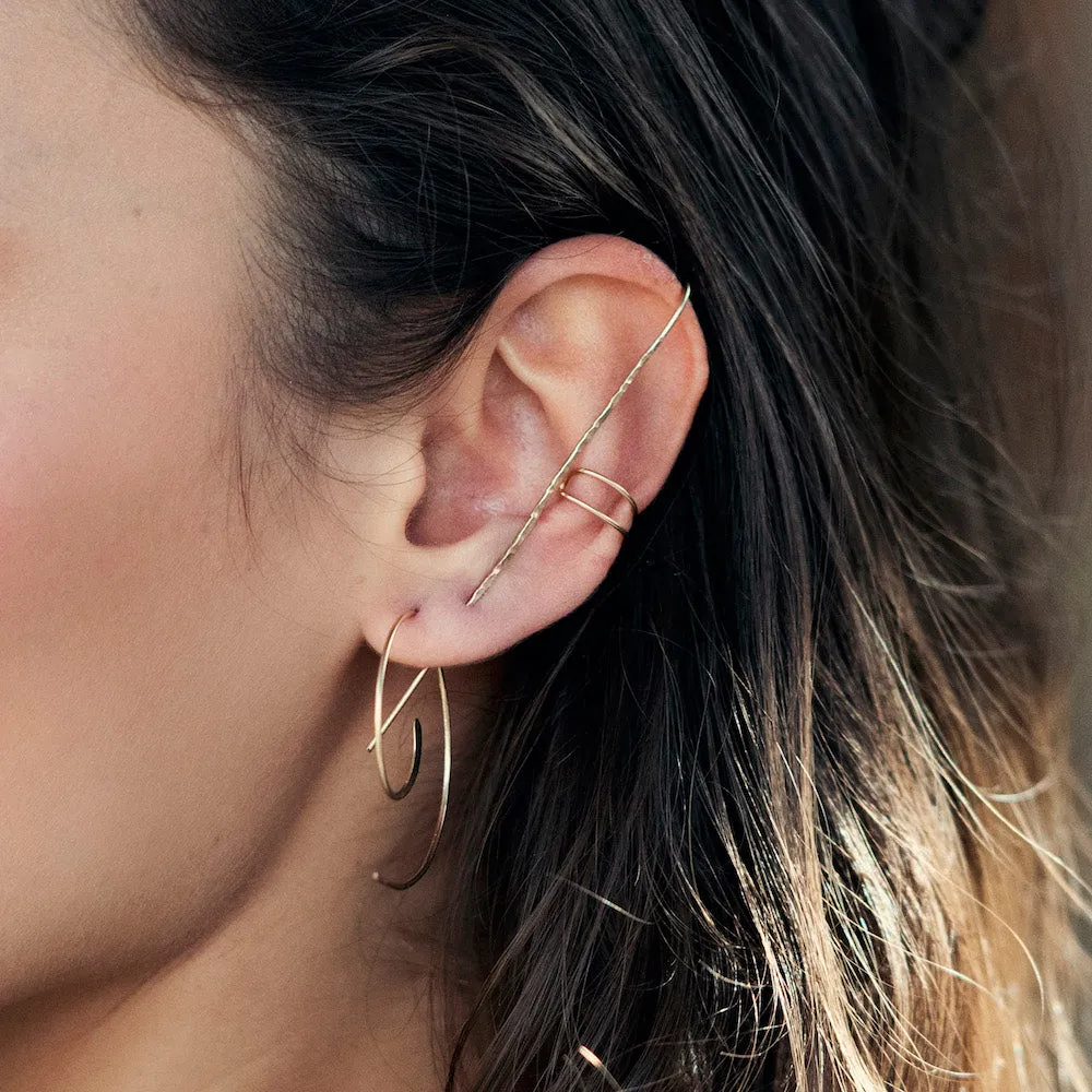 Rose Gold Minimal Ear Cuff