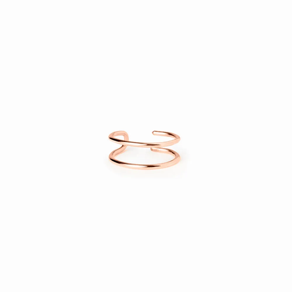 Rose Gold Minimal Ear Cuff