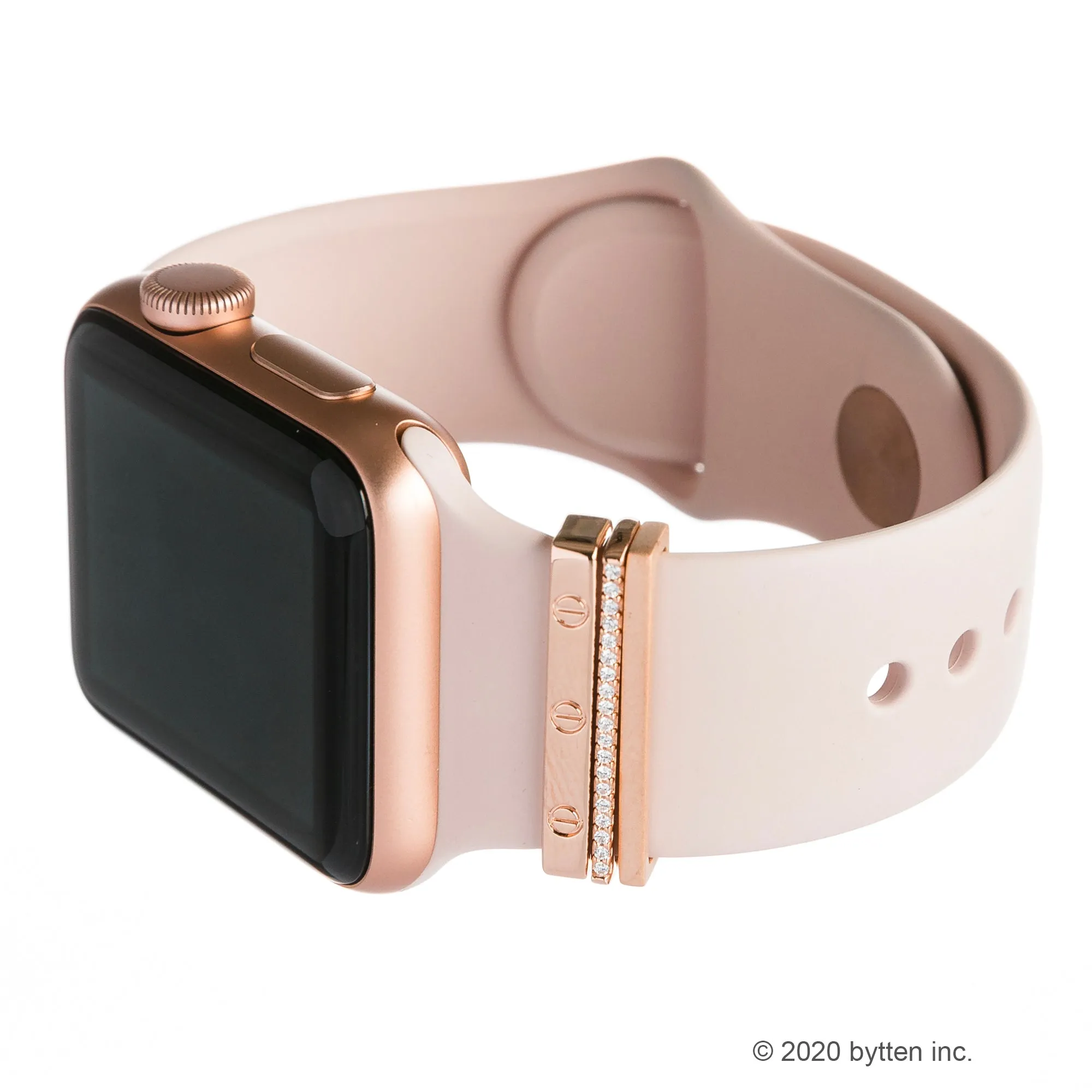 rosiest mini glam stack™ • Apple Watch & Fitbit band accessory