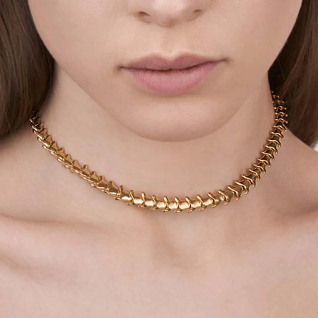 Serpent's Trace Choker - Yellow Gold Vermeil