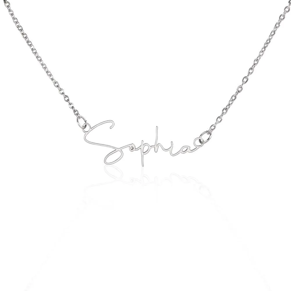 Signature style name necklace