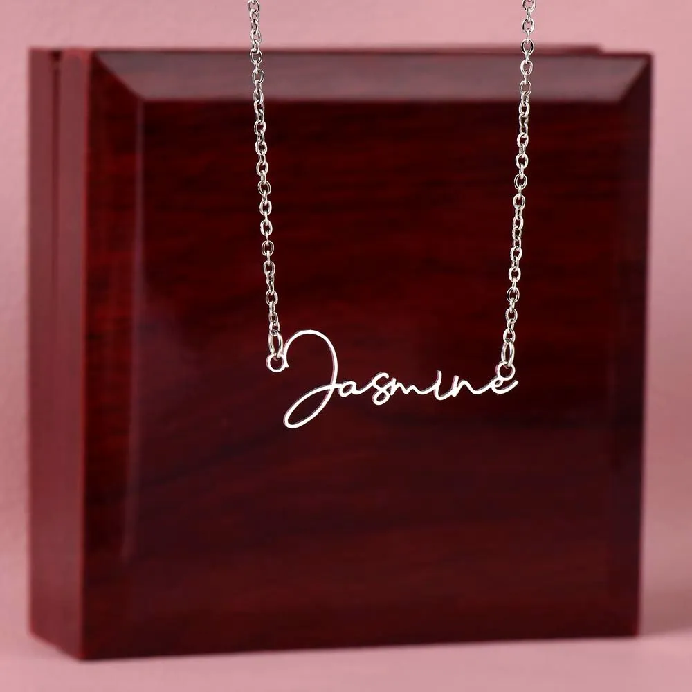 Signature style name necklace