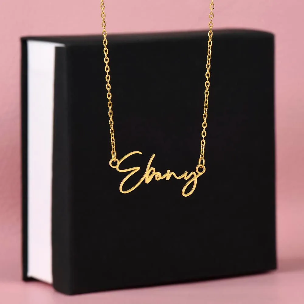 Signature style name necklace