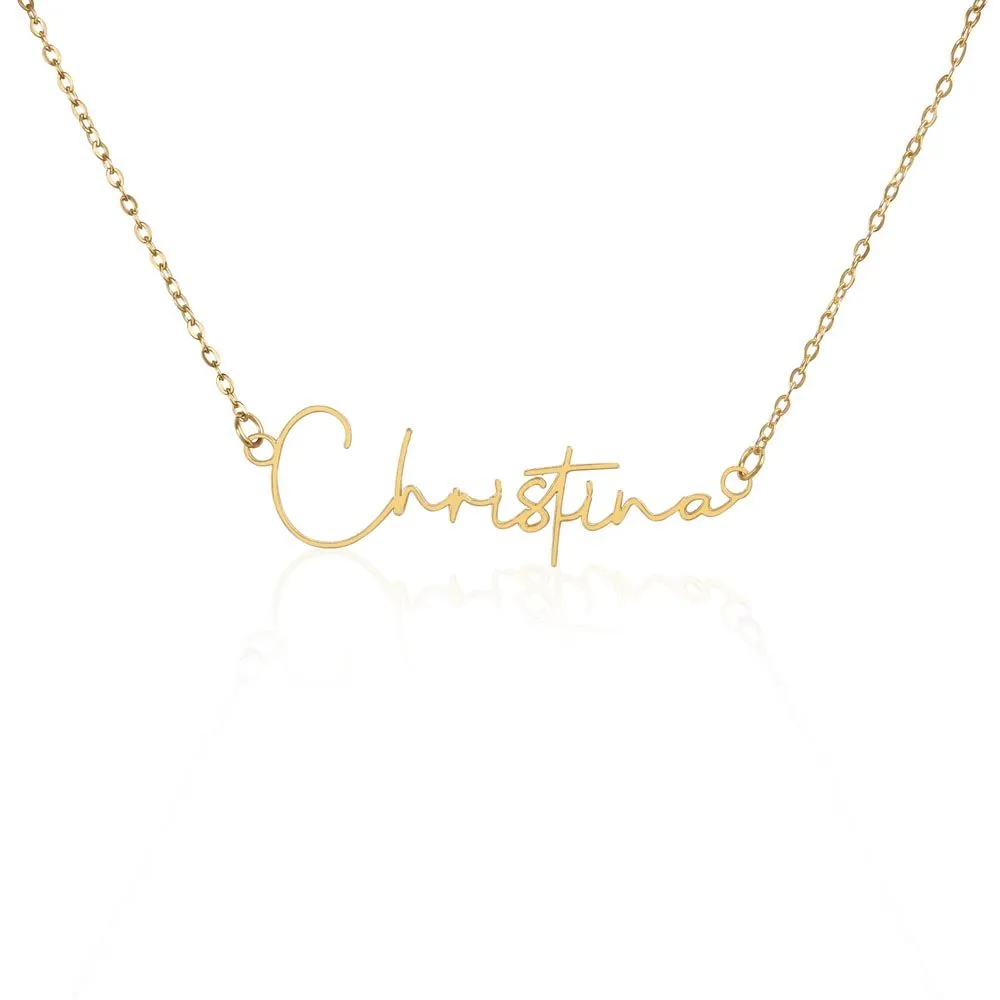 Signature style name necklace