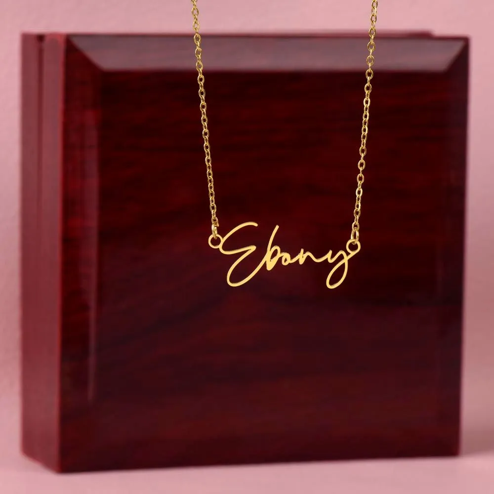 Signature style name necklace