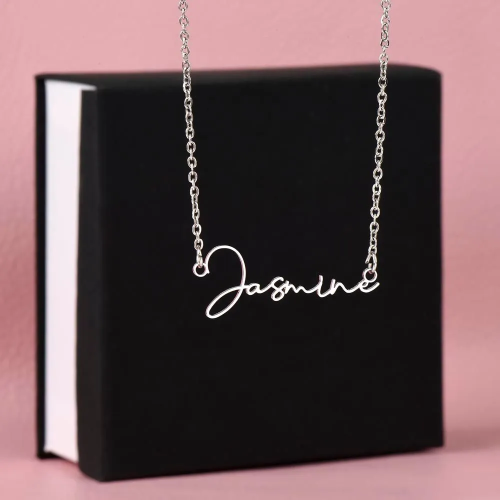 Signature style name necklace