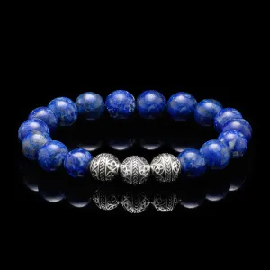 Silver Classic Lapis Lazuli Bracelet