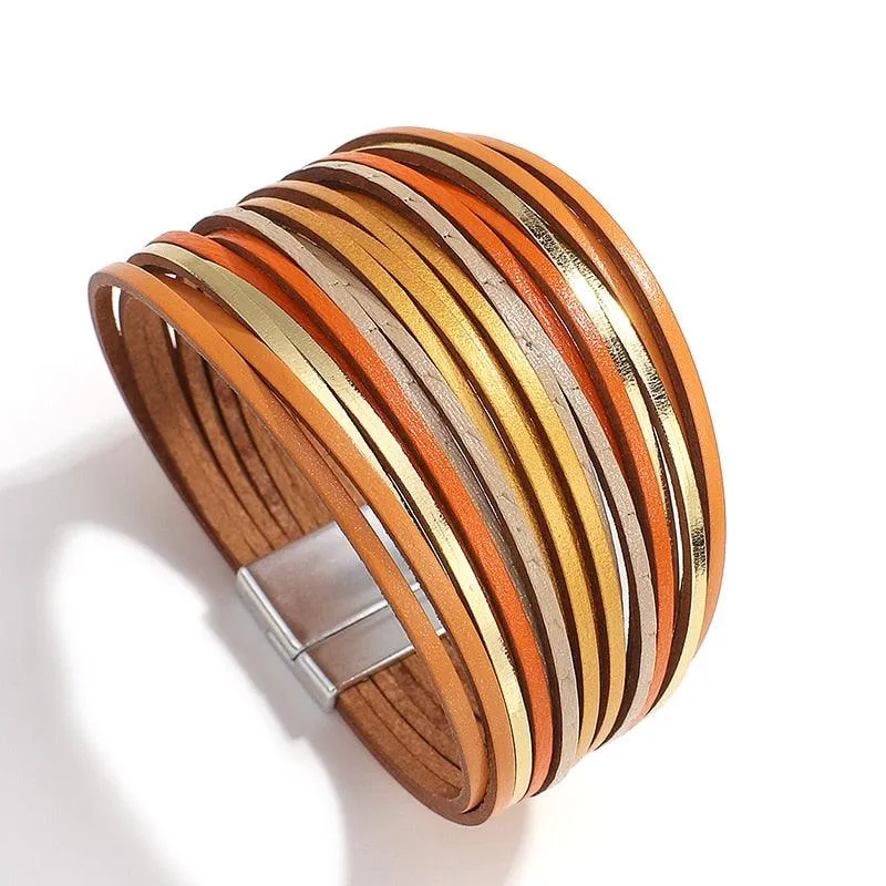 'Simple' Wide Cuff Bracelet - sun