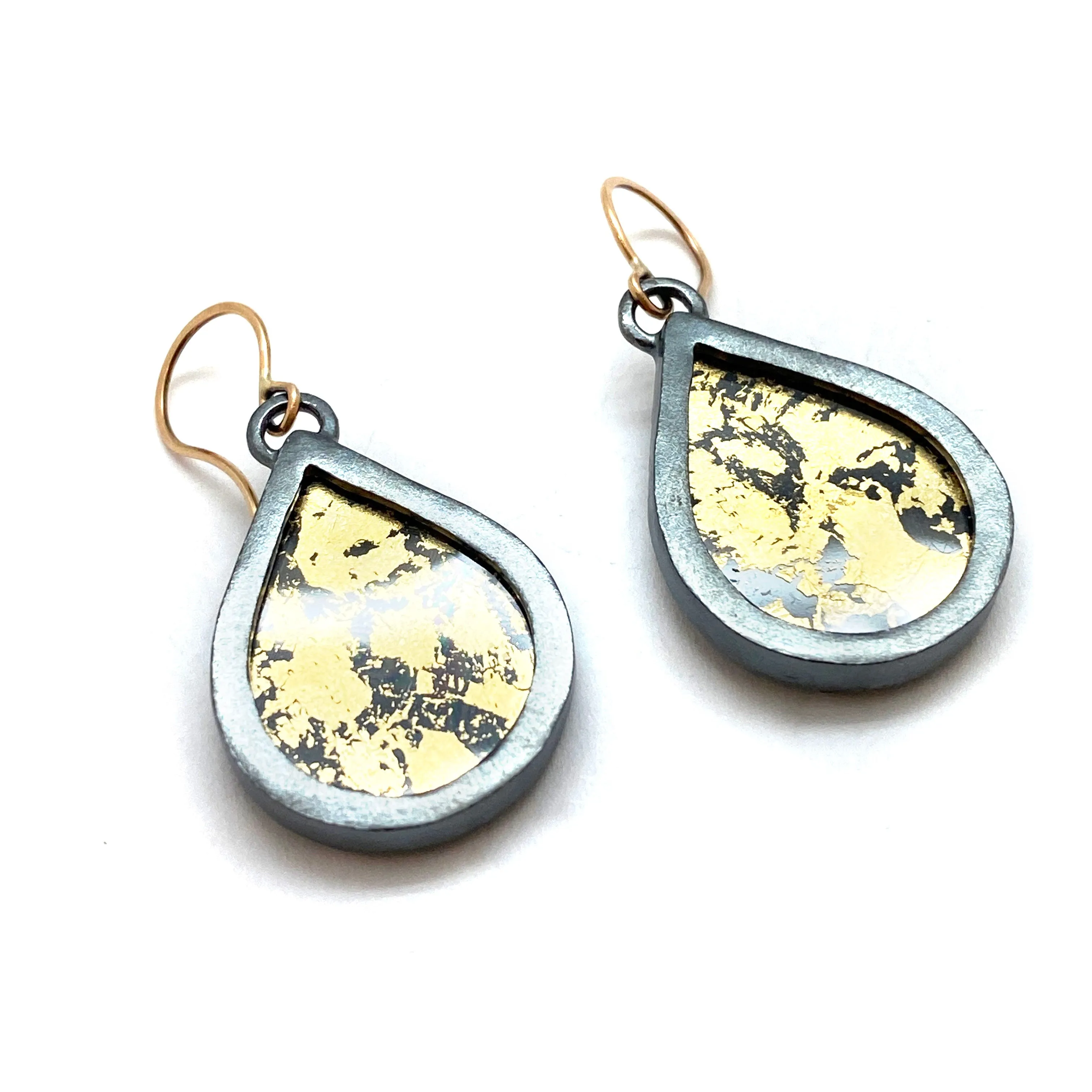 Small Gold Teardrop Earrings