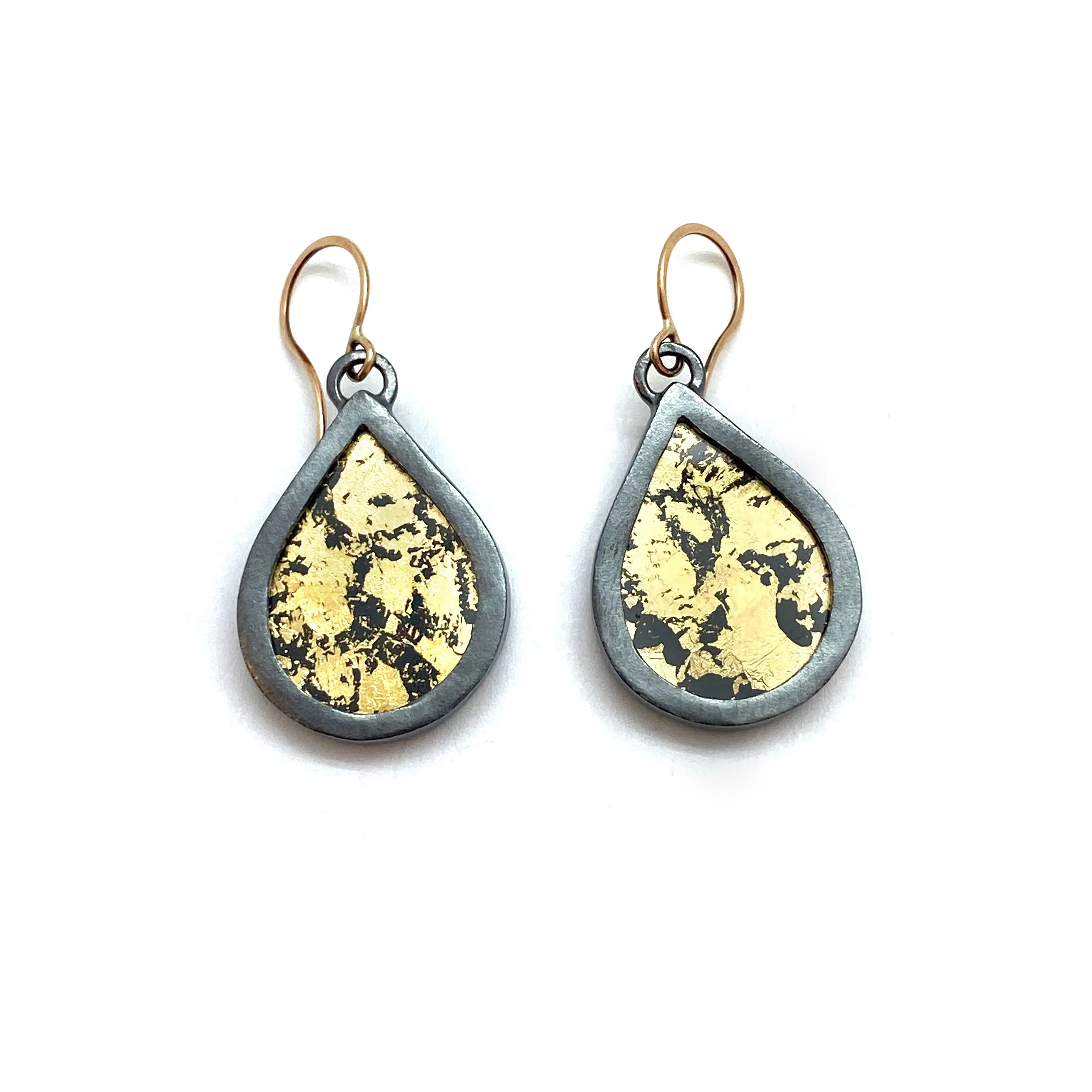 Small Gold Teardrop Earrings