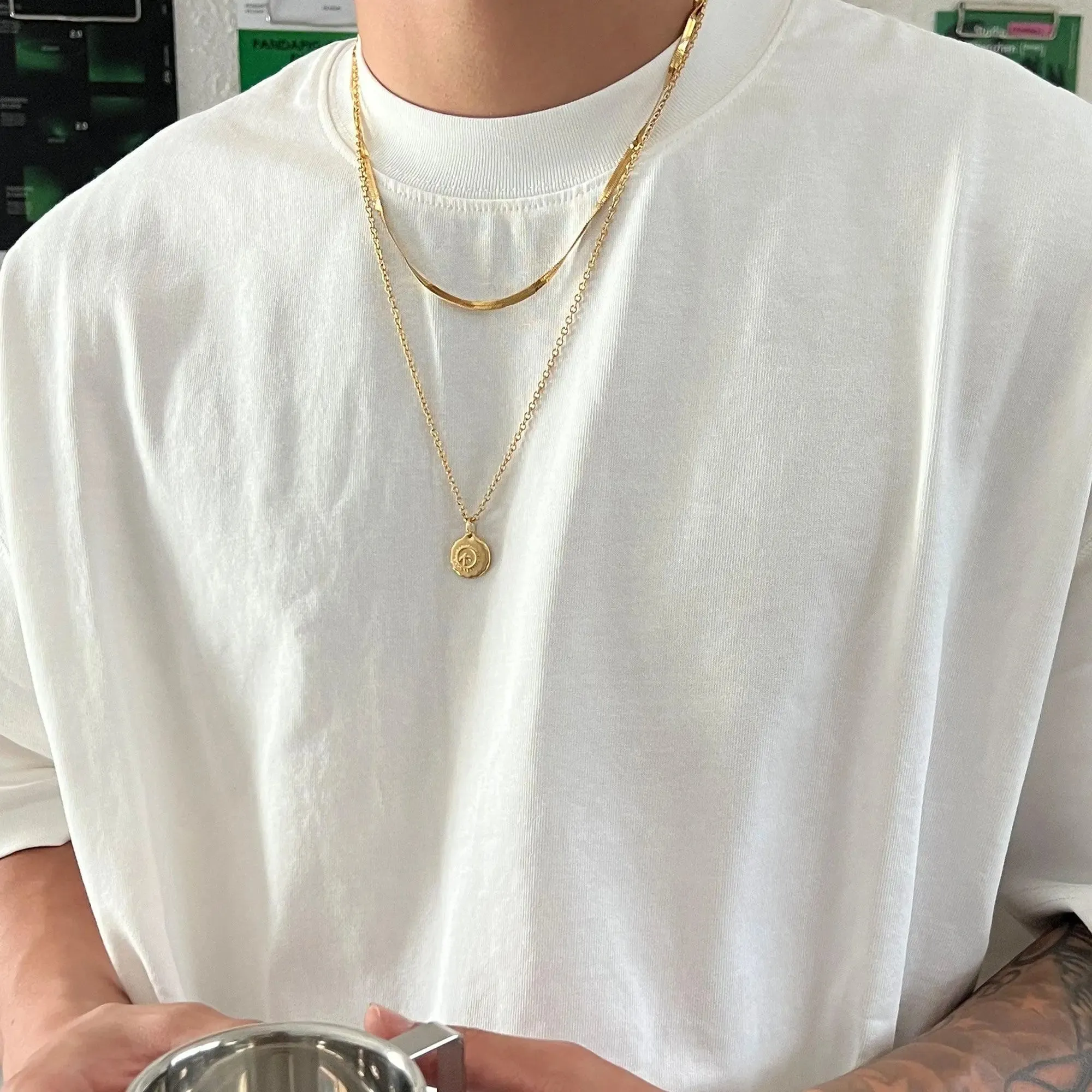 Snake Bone Chain Necklace