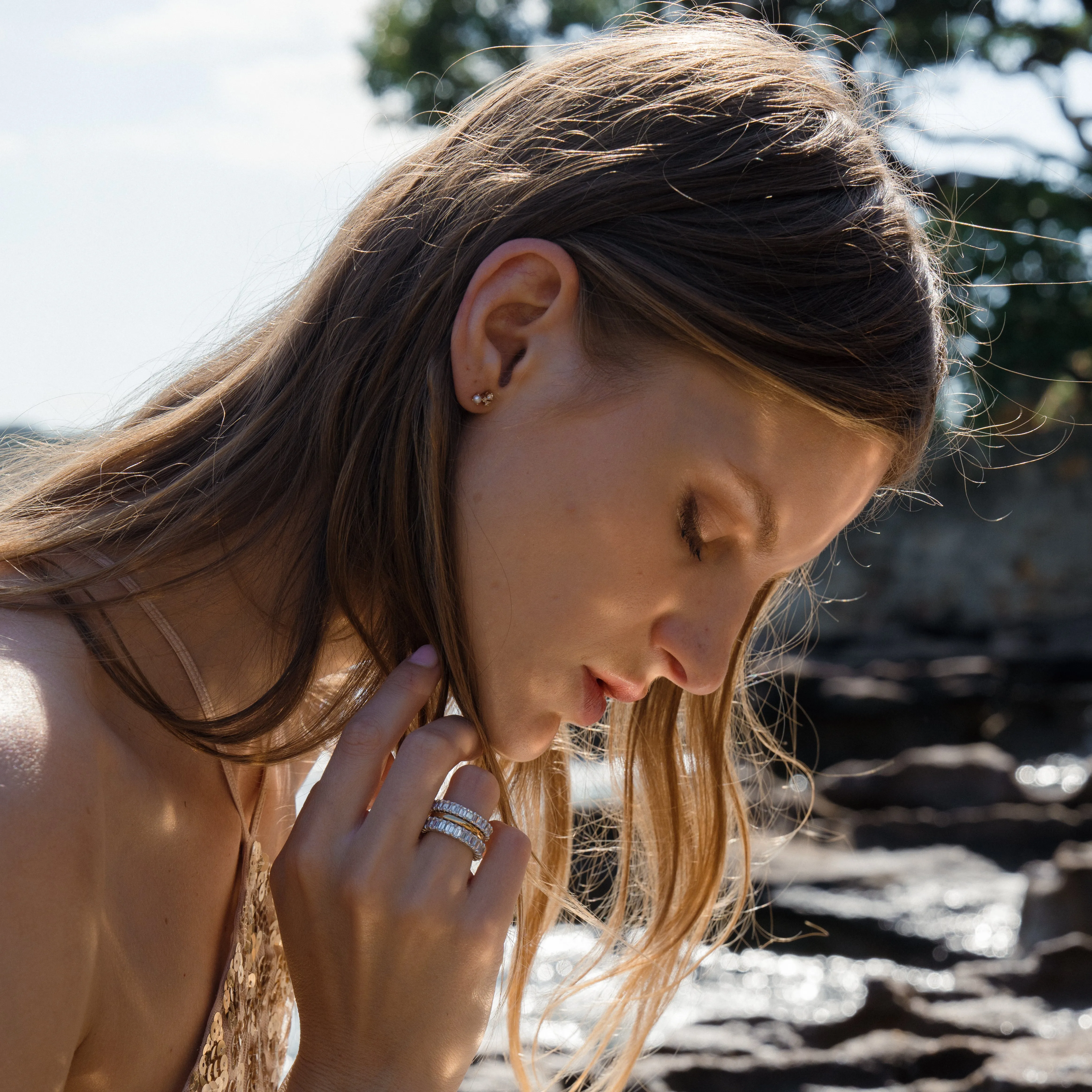 Stardust Singular Earring Diamond