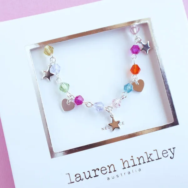 Starry Hearts Charm Bracelet