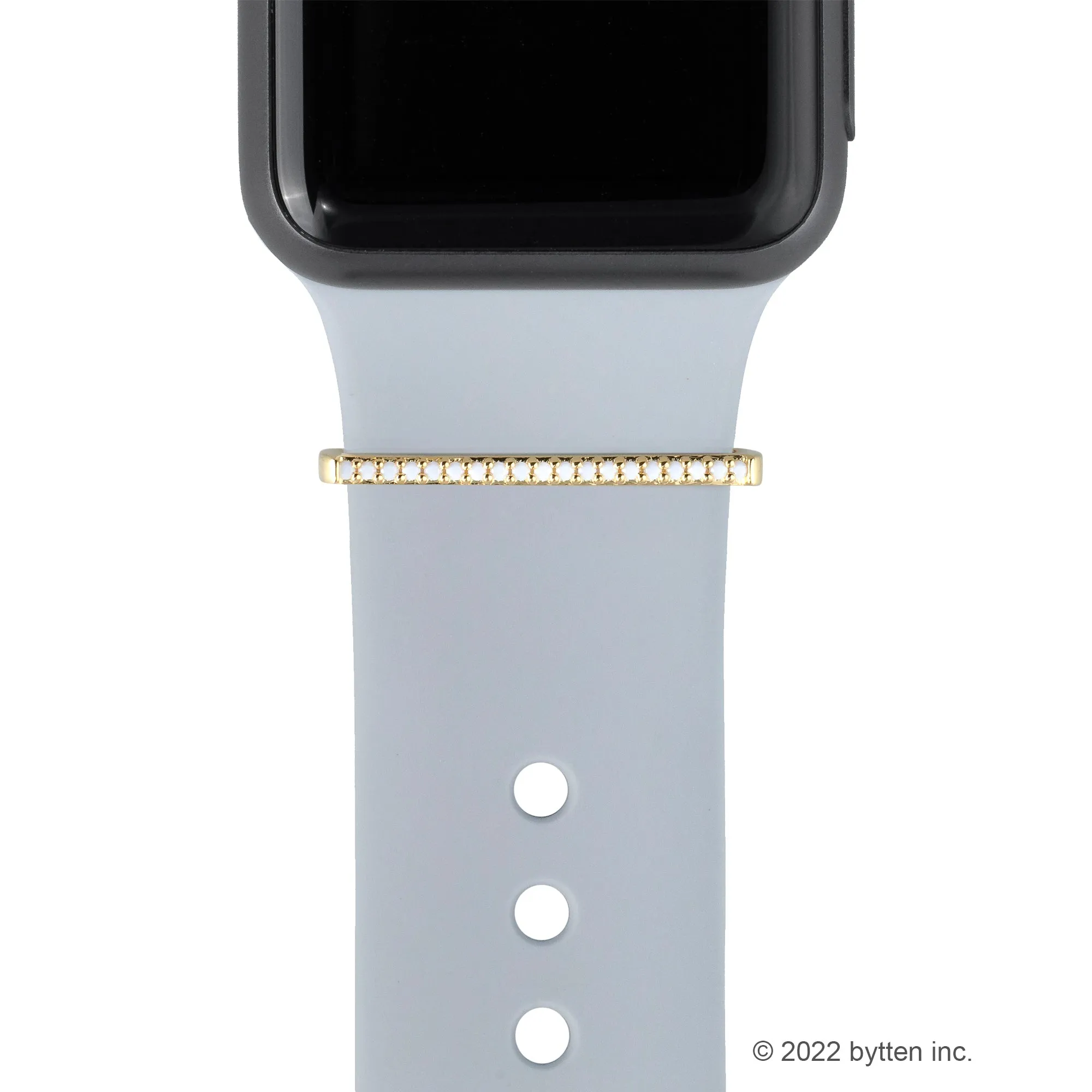 tiny pearly white ring - June birthstone • Apple Watch & Fitbit band accessory