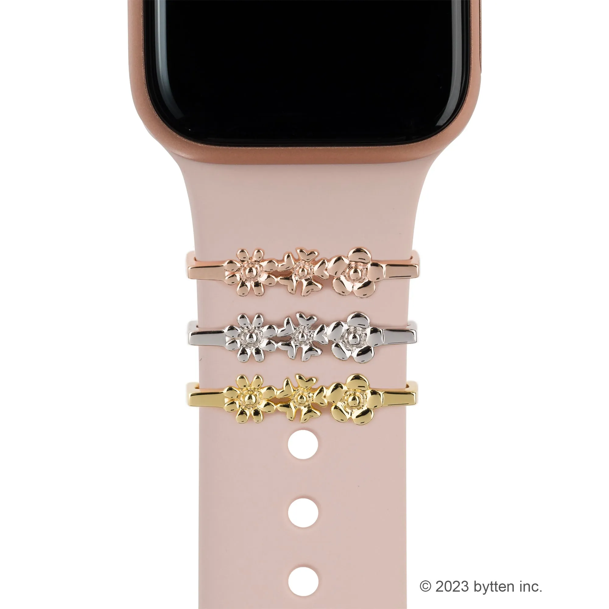 triple flower ring • Apple Watch & Fitbit band accessory