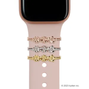 triple flower ring • Apple Watch & Fitbit band accessory