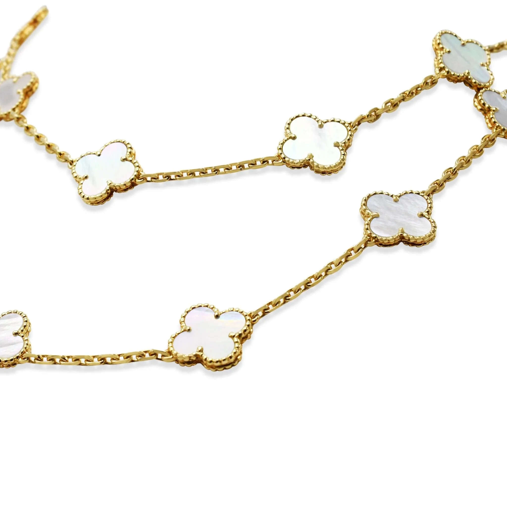 Van Cleef & Arpels Vintage Alhambra 20-Motif Long Necklace